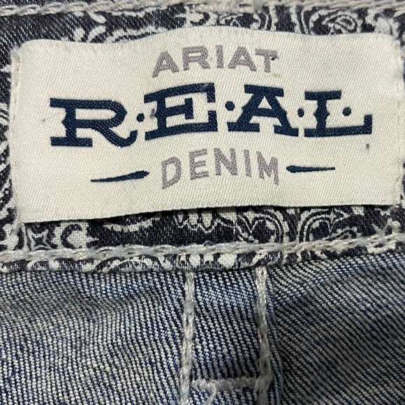 Ariat R.E.A.L. Western Straight Denim  Jeans 29x33 Stretch EUC - Picture 8 of 11